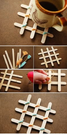 DIY Coasters With Sticks For Ice Cream Creative Ideas DIY Coasters With Sticks For Ice Cream Creative Ideas