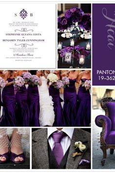 After All The Color Argument And Discussions We Finally Decide Rich Exotic Pantone Acai Is A Regal Shade Of Purple Ideal For An Elegant Fall Wedding To Keep With Dark And Moody Theme Pair This Hue Grays