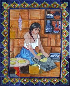 44 Best Mexican Tile Murals Images On Pinterest In 2018 Mexican Talavera Tiles Hand Painted Mosaic Tile Mural Rustic Murals Garden