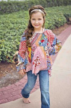 Bohemian top children's clothing