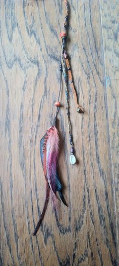 Crafts 15 Pc Wide Accent Feather Hair Extenions Fly Tying Warm Tones