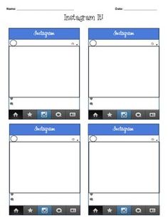 instagram photo template
