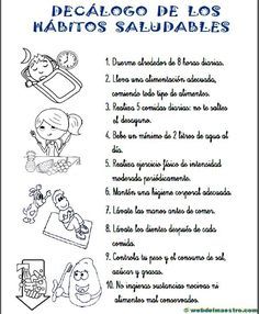 Habitos saludables para ninos de primaria pdf