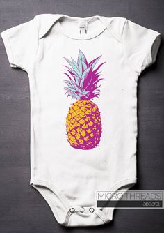 Baby Onesies Rainbow Pineapple 100/% Cotton Baby Jumpsuit Comfortable Short Sleeve Bodysuit