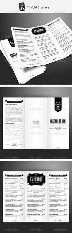 TriFold Restaurant Brochure Template Brochure template - printable tri fold brochure template TriFold Restaurant Brochure Template Brochure template - printable tri fold brochure template