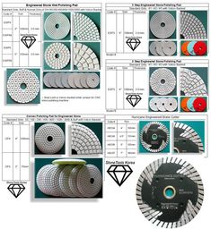 4 inch Diamond Polishing Pad 46+1 glass marble Concrete sandstone engineer stone