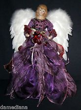 Angel Purple Dress Tree Topper Angel Purple Dress Tree Topper