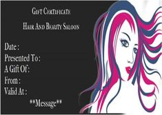 23 best salon gift certificate templates images free gift beauty salon gift certificate template free