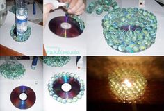 Easy Old CD Projects Ideas DIY For Home Decoration Cd Crafts Tutorial With Steps Of Making Clock Lamps And Candle Stand Easy Old CD Projects Ideas DIY For Home Decoration Cd Crafts Tutorial With Steps Of Making Clock Lamps And Candle Stand