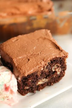 We love a good rich and fudgy chocolate cake recipe. This Chocolate Cream Cheese Cake is a chocolate lovers dream. It's loaded with fudgy flavor and swirls of cream cheese and chocolate chips. It's moist and delicious. Cheesecake Recipes, Cake, Muffin, Cheesecakes, Brownies, Chocolate Cream Cheese Cake, Cream Cheese Cake Recipes