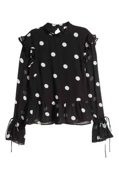 con arricciatura a Pois collo a V PF 2019 da Donna Designer Ispirato lusso