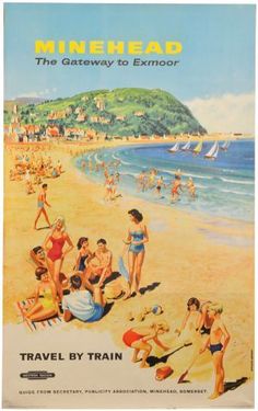 POSTER FASHION GIRLS SWIMSUIT BEACH IN TEXAS SUMMER TRAVEL VINTAGE REPRO FREE SH