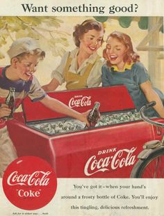 1950s Coke Print Advertising Vintage art Coca Cola vintage print ad 7x10 Pick