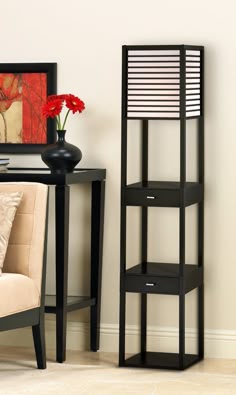 Eurico Floor Lamp with Shelves | Floor lamp, Shelves and Lights Eurico Floor Lamp with Shelves | Floor lamp, Shelves and Lights