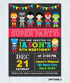 free superhero birthday party invitation templates birthday party