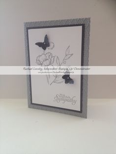 wisteria wonder sincere salutations swallowtail sympathy card my