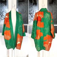 Damen Chiffon Stickerei Kimono Mantel Japanisch Jacke Blumenmuster Strickjacke