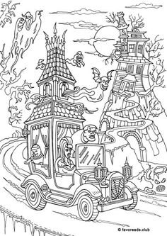 Headless Horseman Halloween coloring page Get more Halloween