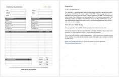 web development quote template