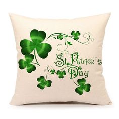 NWT St Patrick/'s White Embroider Luck Shamrock Cotton Hand Kitchen Towels 2