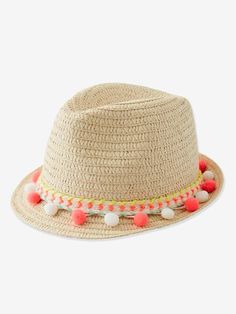 boys or girls straw surf fedora hats 52cm fits approx 3-6 year