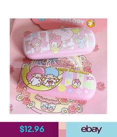 Kawaii Bowknot My Melody Kitty Gemini Sun Glasses Case Box PU Big Pudding dog