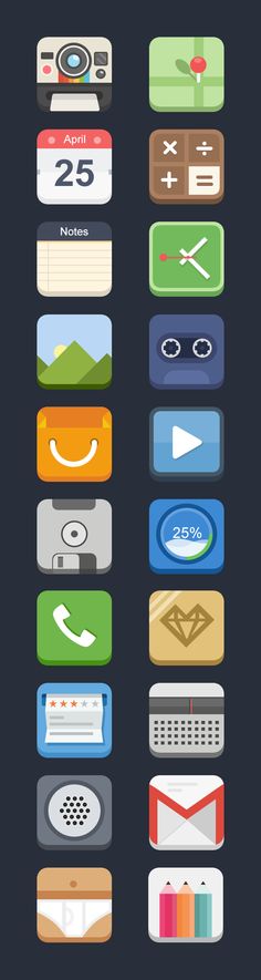2x Mail Cell Phone Sticker Mobile icon symbol 2 many colors
