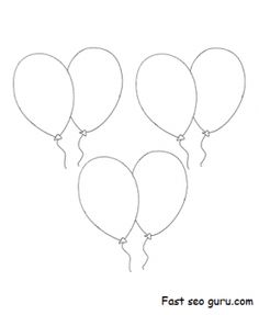 Birthday Balloon Coloring Page | Kids Birthdays | Pinterest ... Birthday Balloon Coloring Page | Kids Birthdays | Pinterest ...
