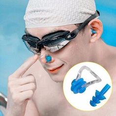 Schwimmen Nase Clip Ohrstöpsel Set Wassersport Pool Beach Swim Protector Schwimmen Nase Clip Ohrstöpsel Set Wassersport Pool Beach Swim Protector