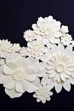 326 best paper flowers images white paper flower