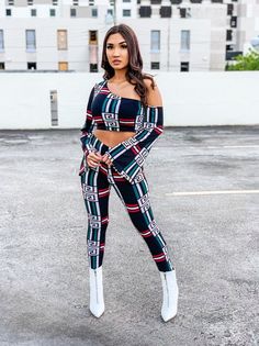 XTX Women Hollow Out 2 PCS Solid Long Sleeve Crop Top T-Shirt /& Jogging Pants Club Party Jumpsuit Romper