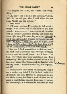 Best F Scott Fitzgerald Images Books To Read F Scott Sylvia Plaths Annotated Copy Of The Great Gatsby Via Juliafierro Lennui Oh Sylvia