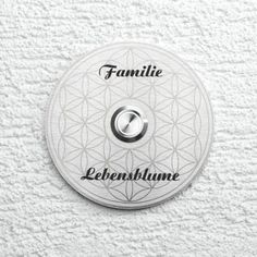 Edelstahl Klingelplatte Motiv Pusteblume Aufputz Namensgravur mit LED-Taster
