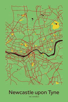 133 Best Map Prints Images Design Ilrated Maps Cartography Newcastle Upon Tyne England Map Print North East