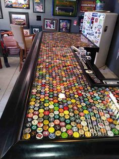 Clear Epoxy Bottle Cap Bar эпоксидка Pinterest Best Two Part Clear Diy Epoxy Resin Options For Bar Top Table