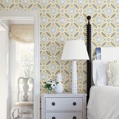 35 Best My Lowes Wallpaper Images On Pinterest In 2018 Maya Yellow Medallion Wallpaper