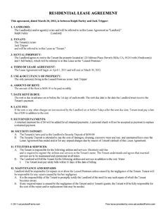 printable sample rental lease agreement templates free form real