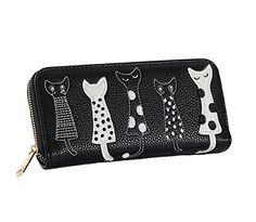 Fashion Women/'s PU Cuir Petit portefeuille pochette porte-monnaie Court Sac à main sac Q