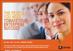 staffing and recruitment agency flyer and ad design template by