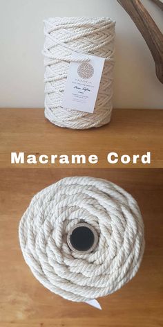 Plant Hangers Knitting Crafts Black Macrame Cord 4mm x 110Yards Table Runner,Decorative Projects 3 Strand Twisted Cotton Cord for Wall Hanging