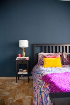 10 Best Prussian Blue Room Images Arquitetura Bedrooms Wall Bedroom Prussian Blue Walls Rooms Interior Styling