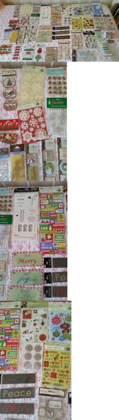 HUGE SCRAPBOOKING LOT~50 MIXED ITEMS~EMBELLISHMENTS~STICKER~JOLEE~STARTER SET