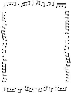 music borders for word
