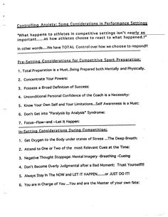Sports psychology essay