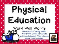 physical fitness words