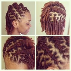 Short Loc Style Motivation Pinterest Locs Shorts And Dreads Short Loc Updo