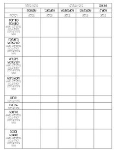 printable teacher lesson plan book