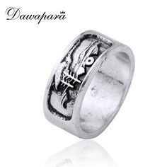 Norse Viking Bague Homme Gothique Punk style Argent Taille 9 Vintage Bijoux Bear Paw