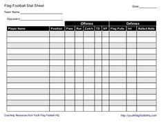 football score sheet download