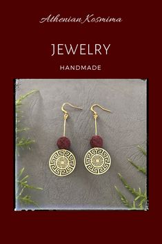 925 Silver Plated Red Color Gemstone Earrings Danglers Girl Fashion Jewelry-1420